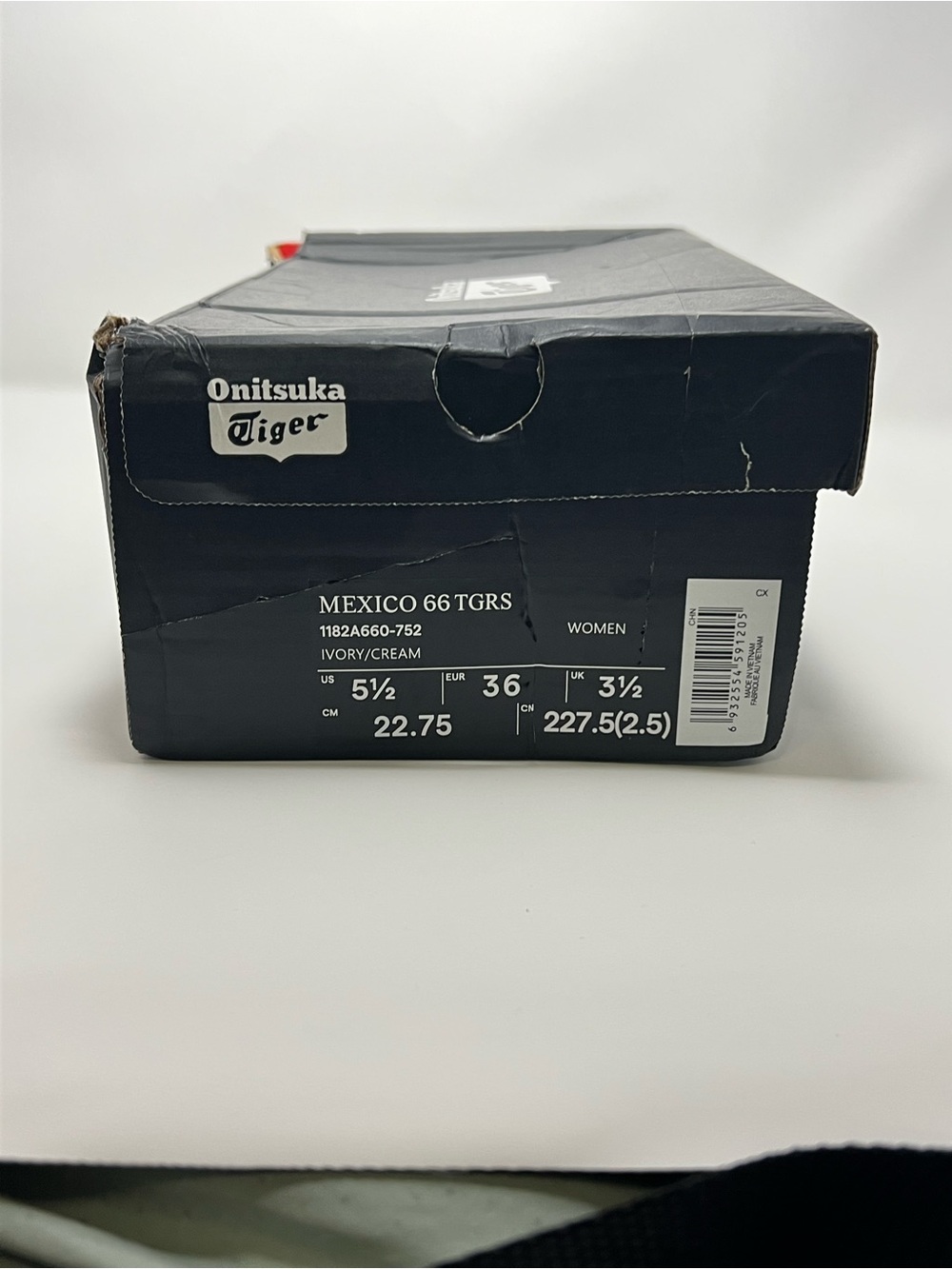 Onitsuka Tiger Mexico 66 TGRS Ivory Cream Womens 5.5 New with Box 1182A660-752 - Picture 8 of 9